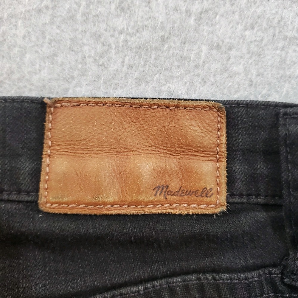 Madewell‎ Jeans Size 32 Womens RoadTripper Skinny Wash Black Denim Pants Stretch - Picture 10 of 11